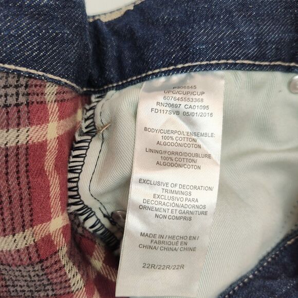 NWT Dickies Relaxed Fit Jeans Women's Size 22R Dark Blue Straight Leg - Picture 9 of 10